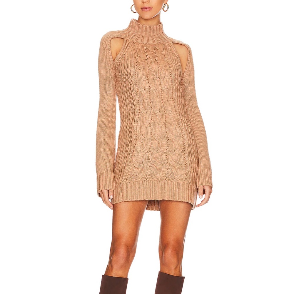 NWT Losa Mini Dress in Camel Tularosa org $238 size M